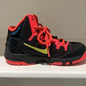 Nike Black and Orange size 13C tie sneakers